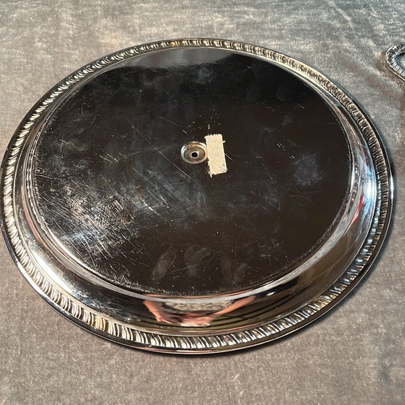 VTG Silver Tray with Handle - Picture 6 of 7